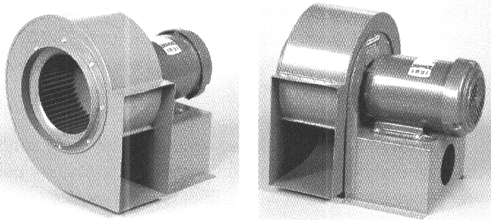 Industrial packaged ventilating fan blower set