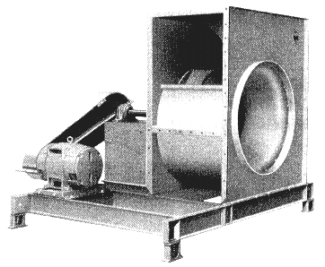 Inductrial backwardly inclined BI fan ACF.