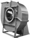 Heavy-dufty industrial I.D. fan blower with paddle wheel.
